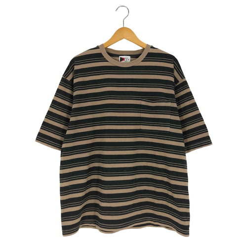 ジャーナルスタンダードレリューム JOURNAL STANDARD relume Allen A オーバーダイ ボーダーTシャツ メンズ JPN:L