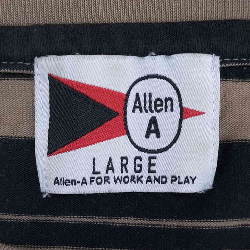 ジャーナルスタンダードレリューム JOURNAL STANDARD relume Allen A オーバーダイ ボーダーTシャツ メンズ JPN:L