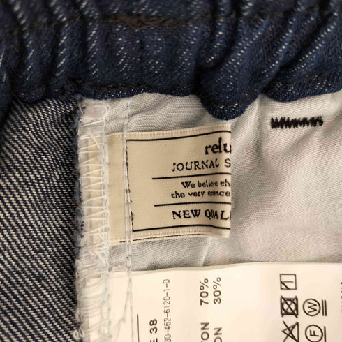 ジャーナルスタンダードレリューム JOURNAL STANDARD relume 25ss 9oz C/Rデニムイージー レディース 38