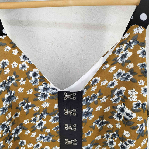Matter Makers 柄切替パッチワーク ノースリーブワンピース レディース import:XS
