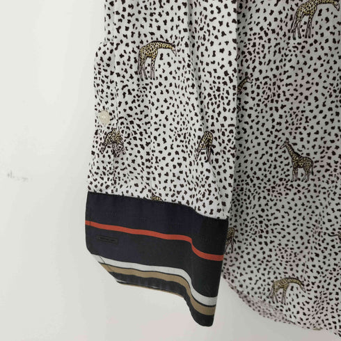 エトロ ETRO イタリア製 アニマル柄 レオパード長袖シャツ メンズ