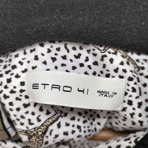 エトロ ETRO イタリア製 アニマル柄 レオパード長袖シャツ メンズ