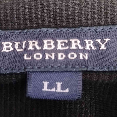 バーバリーロンドン BURBERRY LONDON ロゴ刺繍 ロングスリーブ ポロシャツ メンズ LL