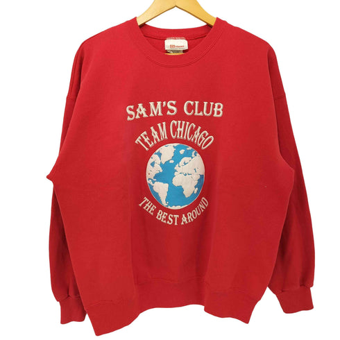 ヘインズ Hanes 90-00S 両面プリント クルーネック プルオーバー スウェット メンズ XLARGE