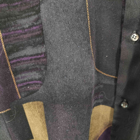 VOXSON シワ加工 アシンメトリーシャツ メンズ M