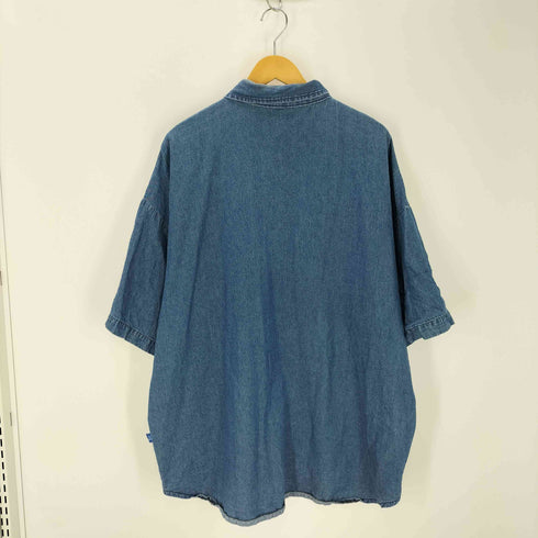 ナインナッツバイニッシー NINE NUTS by nissy 素材切替 ストライプデニムシャツ メンズ