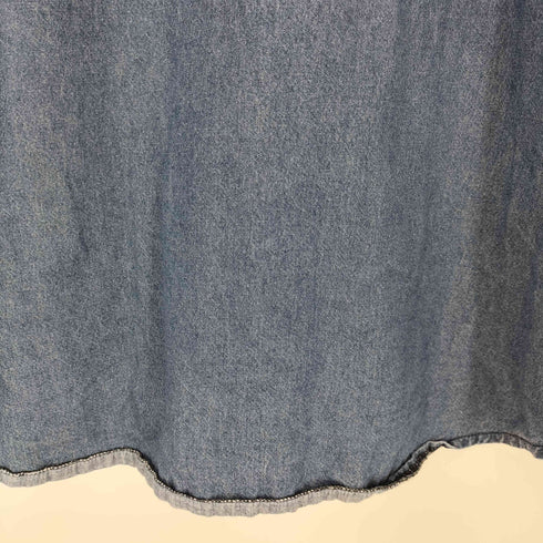 ナインナッツバイニッシー NINE NUTS by nissy 素材切替 ストライプデニムシャツ メンズ