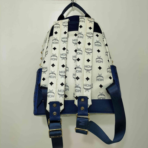 エムシーエム MCM ヴィセトス柄 スタッズ レザーバックパック レディース