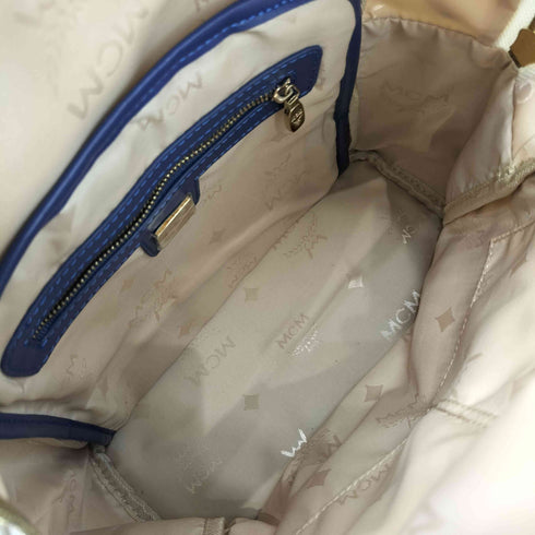 エムシーエム MCM ヴィセトス柄 スタッズ レザーバックパック レディース