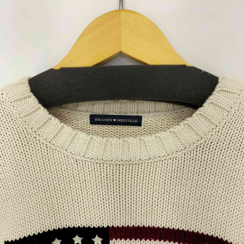 Brandy Melville 24AW NICO AMERICAN FLAG SWEATER レディース