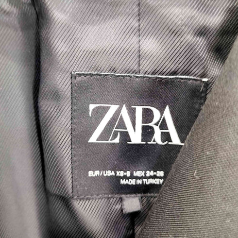 ザラ ZARA ステッチデザイン ブラックブレザー レディース XS-S