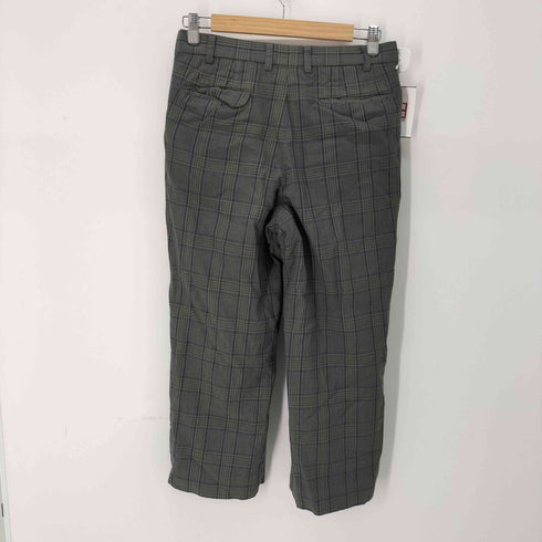 バーバリーズ BURBERRYS 80-90S カシミヤ混 チェック柄スラックスパンツ メンズ 82