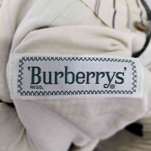 バーバリーズ BURBERRYS 80-90S カシミヤ混 チェック柄スラックスパンツ メンズ 82