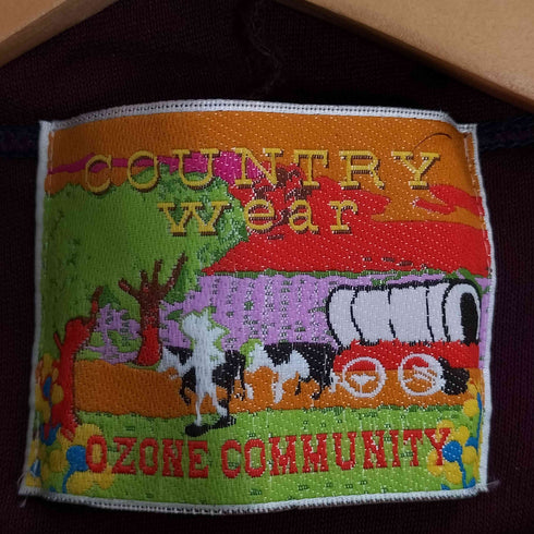 OZONE COMMUNITY COUNTRY Wear ハーフボタン フリースパーカー レディース