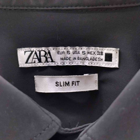 ザラ ZARA SLIM FIT ストレッチ長袖シャツ メンズ import:S