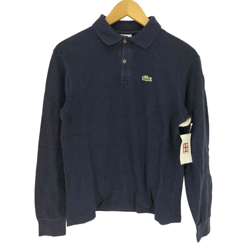 ラコステ LACOSTE 80S ワニ ワッペン 鹿の子 ロングスリーブ ポロ シャツ レディース 14
