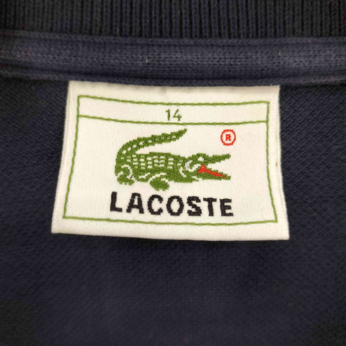 ラコステ LACOSTE 80S ワニ ワッペン 鹿の子 ロングスリーブ ポロ シャツ レディース 14