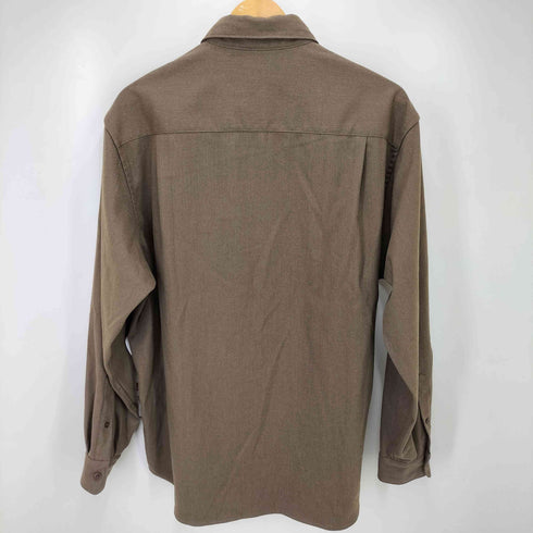 ユナイテッドアローズグリーンレーベルリラクシング UNITED ARROWS green label relaxing 23AW TRフラノ ジャストルーズ レギュラーカラー シャツ -ストレッチ・防シワ- メンズ JPN:M