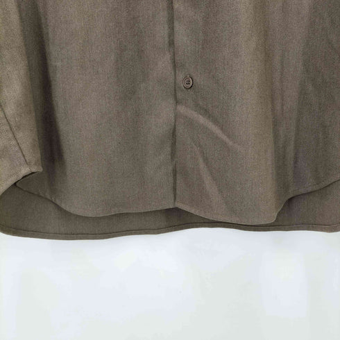 ユナイテッドアローズグリーンレーベルリラクシング UNITED ARROWS green label relaxing 23AW TRフラノ ジャストルーズ レギュラーカラー シャツ -ストレッチ・防シワ- メンズ JPN:M