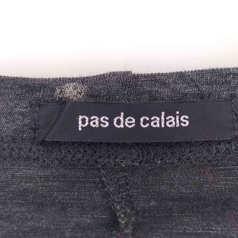 パドカレ pas de calais ドット 切り替え ハーフスリーブ コットン カーディガン シェルボタン レディース JPN:38