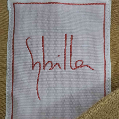 シビラ Sybilla スクエアネック 七分袖ワンピース レディース
