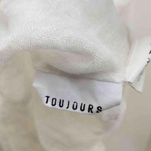 トゥージュー TOUJOURS リネン ヘンリーネック 七分袖 シャツ レディース