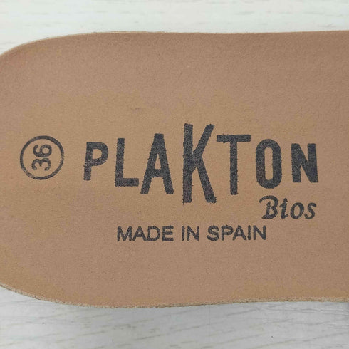 プラクトン PLAKTON パイソン柄 フラットサンダル レディース 36