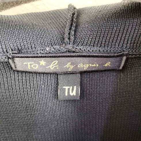 トゥービーバイアニエスベー To b. by agnes b. WS91 ダンボールニット ジップアップパーカー レディース TU
