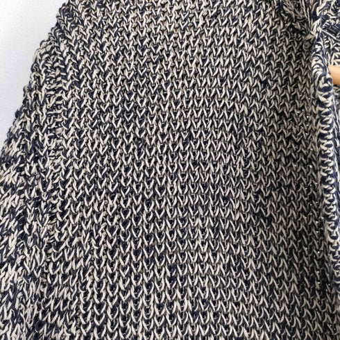 ロベルトカヴァリ roberto cavalli イタリア製 襟付き ミックスカラー コットンニット カーディガン メンズ