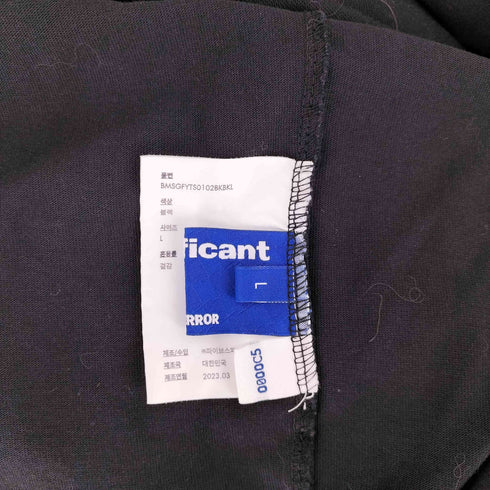 アーダーエラー ADERERROR Significant バイカラー クルーネック半袖Tシャツ メンズ L