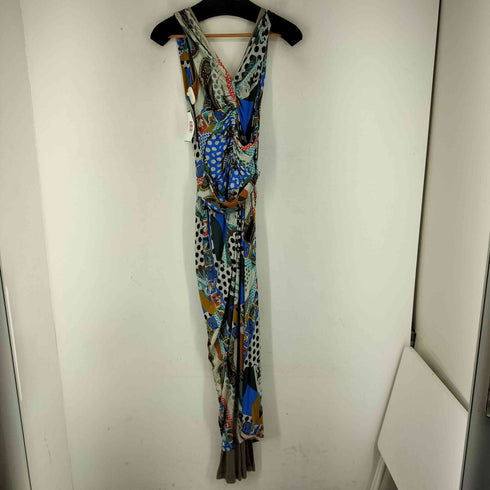 エトロ ETRO 総柄 レーヨン混 ノースリーブワンピース レディース 38