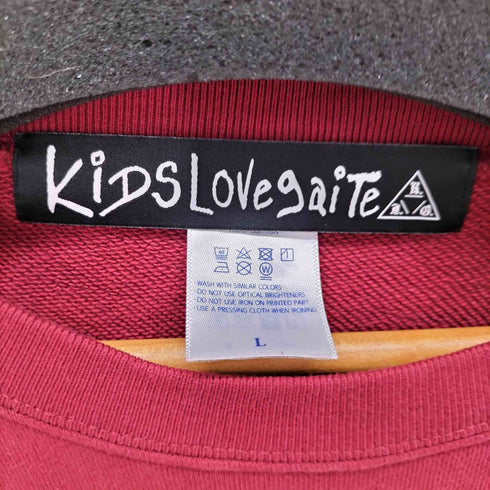 キッズラブゲイト KIDS LOVE GAITE フロントロゴプリントスウェット メンズ import:L
