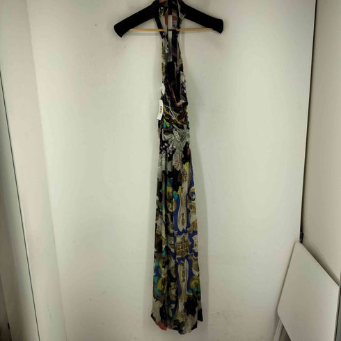 エトロ ETRO 総柄 レーヨン混 ノースリーブワンピース レディース 42