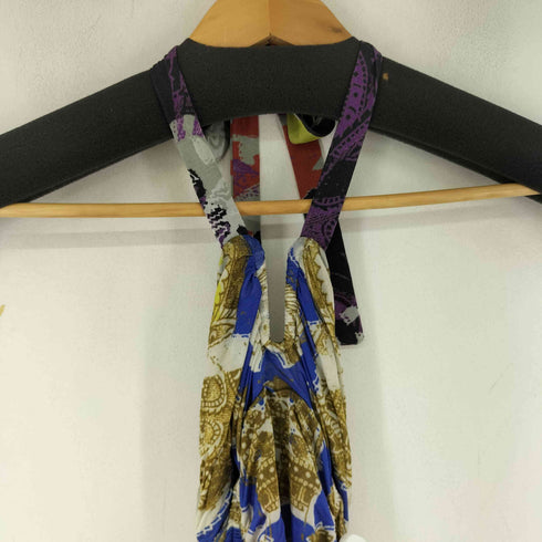 エトロ ETRO 総柄 レーヨン混 ノースリーブワンピース レディース 42