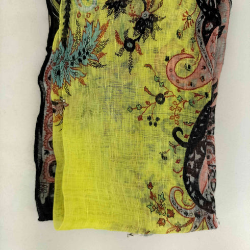 エトロ ETRO 総柄 リネンシルク スカーフ レディース