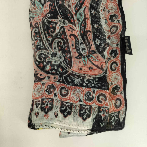 エトロ ETRO 総柄 リネンシルク スカーフ レディース