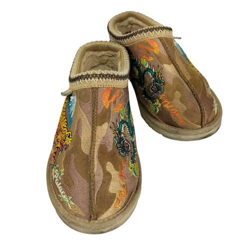 アグ UGG Tasman Slipper Burnt Camo 刺繍ボアサンダル スリッポン メンズ JPN:26