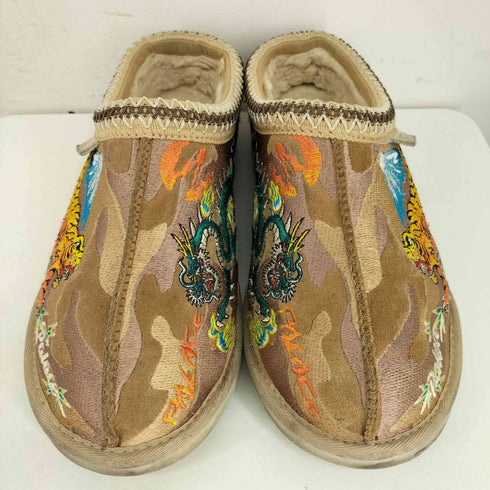 アグ UGG Tasman Slipper Burnt Camo 刺繍ボアサンダル スリッポン メンズ JPN:26