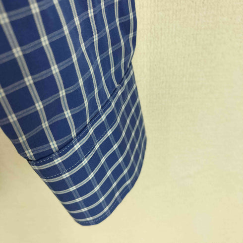 ランバンコレクション LANVIN COLLECTION チェック柄 長袖 コットンシャツ メンズ