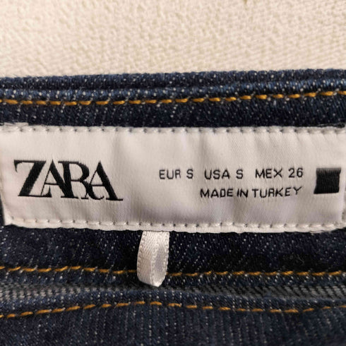 ザラ ZARA フロントジッパーデニムスカート レディース S