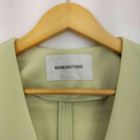 ナチュラルビューティーベーシック NATURAL BEAUTY BASIC 21aw ノーカラーVネックコート レディース JPN:M