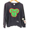 アベイシングエイプ A BATHING APE 90-00S 初期タグ BABY MILO ベビー マイロ プリント クロップド クルーネック ラグラン スウェット ユニセックス メンズ JPN:L