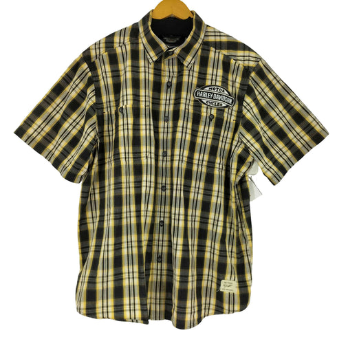 ハーレーダビッドソン HARLEY-DAVIDSON S/S ロゴワッペン チェックシャツ メンズ JPN:XL