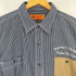 Open Dich ヒッコリーストライプシャツ メンズ 4 large