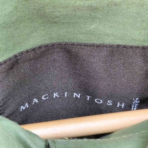 マッキントッシュ Mackintosh 英国製 ゴム引き スタンドカラー フーデッドコート レディース FR:34