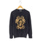 ドルチェアンドガッバーナ DOLCE&GABBANA ゴールド刺繍 クルーネックニット メンズ EUR:48