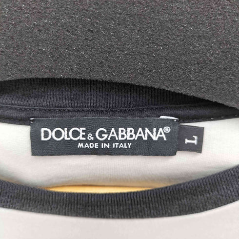 ドルチェアンドガッバーナ DOLCE&GABBANA 黒タグ フォトプリント Tシャツ メンズ EUR:48