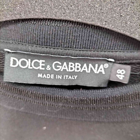 ドルチェアンドガッバーナ DOLCE&GABBANA イタリア製 ゴールド刺繍 クルーネックニット メンズ EUR:48
