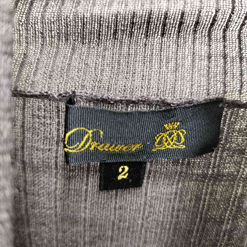 ドゥロワー Drawer 18G カシミヤ シルク リブ タートルネック ニット レディース JPN:2