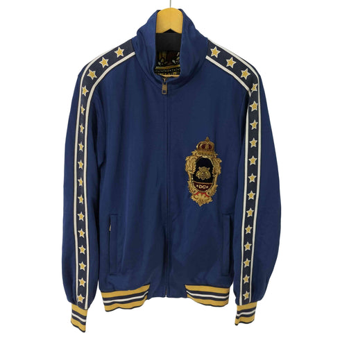 ドルチェアンドガッバーナ DOLCE&GABBANA 19SS D/G KING クラウン刺繍 トラックジャケット メンズ EUR:46